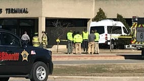 Van strikes building at Mitchell International Airport, nobody hurt