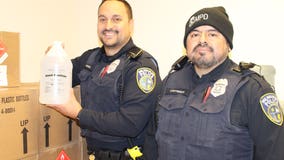 El Rey donates hand sanitizer to MPD, food to community organization