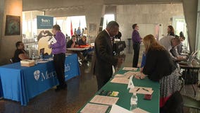 Job Fair for veterans held at War Memorial Center in Milwaukee; 80 employers on hand