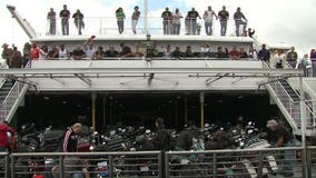 Heading home from the Harley 110th aboard the Lake Express