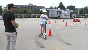 'Focus on safety:' Riders give Lime scooters a test run at training session