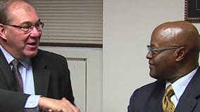 Sheriff-elect Earnell Lucas meets with Acting Sheriff Richard Schmidt ahead of transition