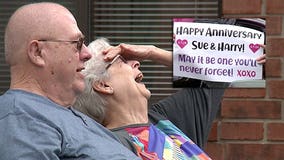 Waukesha couple gets 'socially-distanced' surprise as they celebrate 58 years of marriage