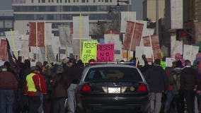 "We will not take one step back:" Local groups march in support of immigration and civil rights