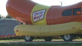 Wienermobile brought in for Sendik's 95th birthday celebration