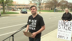 Union leader on hunger strike to win health care for Milwaukee substitute teachers