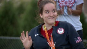 "It's amazing:" Police escort, surprise party for Germantown paralympian upon her return from Rio