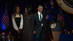 Where's Sasha? President Obama's daughter absent at farewell speech