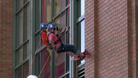 "One of those bucket list items:" Folks go 'Over the Edge' at Miller Park to raise money for Special Olympics