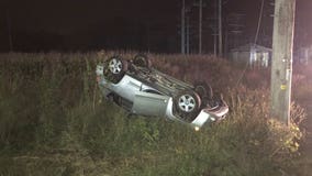 Kenosha woman arrested for 1st OWI offense after rollover crash in Racine County