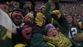 "It’s just a lot of energy:" Fans pumped to take in playoff matchup at "home" at Lambeau Field!