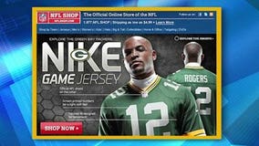 NFL Shop spells Rodgers' name wrong in mobile jersey ad