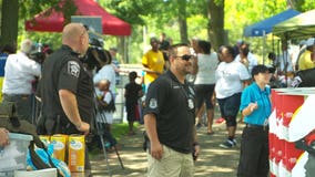 Sheriff's deputies spend time with community members to promote safety and fun