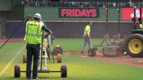 After the soccer match at Miller Park, it's time to rebuild the pitcher's mound & gear up for Brewers baseball