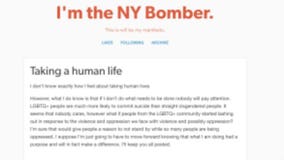 "I'm the NY bomber:" NYPD investigates online manifesto by individual claiming responsibility for explosion