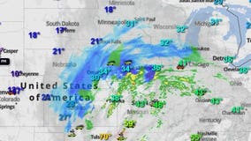 Season's first blizzard started its journey in the Plains