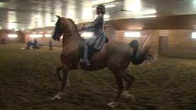 Trotting with Sydney Budzinski from Mukwonago H.S.