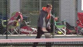 Danny Coran "loves" playing tennis for Homestead H.S.