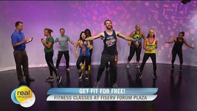 5 free weekly fitness classes on the plaza at Fiserv Forum