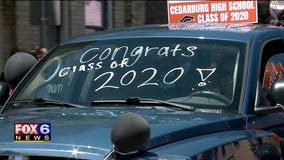 Cedarburg high school graduates get parade to honor their hard work, dedication