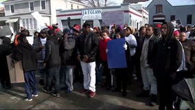 "We want justice served:" Dozens march for answers after man shot 6 times by Racine police