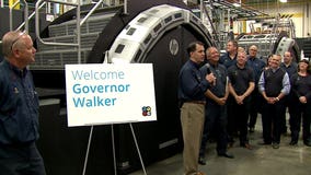 Gov. Scott Walker tours Quad/Graphics in Pewaukee: "A great asset to our state"