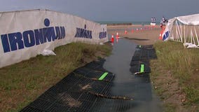 Ironman athletes prep for big race despite severe weather in Racine