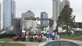 'Love to ride:' Thousands of bikers roll into town to celebrate Harley-Davidson's 115th Anniversary