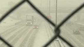 Moderate to heavy snow makes roads slick, slows traffic