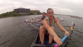 Wisconsin Badgers Rowing Team: Athletes with lots of power directed by the smallest one in the boat