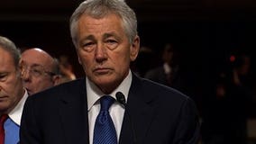 Hagel takes on critics, aligns himself with Obama policies