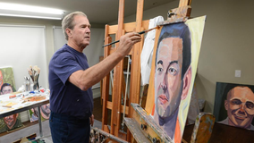 George W. Bush paints portraits of veterans wounded carrying out his orders