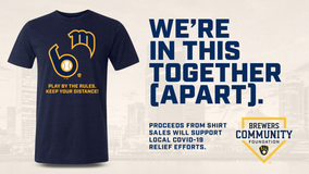 'Play by the Rules:' New Brewers shirt promotes social distancing while helping nonprofit