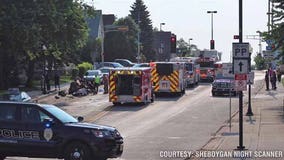 Father and son seriously hurt in crash involving motorcycle in Sheboygan