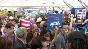 "Bernie was wronged!" Sanders supporters staged sit-in after Clinton officially became nominee