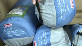 Churches donate sleeping bags to homeless outreach center