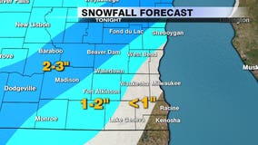 1st snow of the season expected Monday night, 0.5 to 2 inches possible