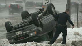 "Be very careful!" Fresh snowfall early Tuesday makes for very slow-going morning commute!