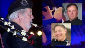 'This is my honor:' Midnight bagpipers honor fallen officers across Wisconsin in unison