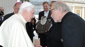 Harley-Davidson presents Pope Benedict with anniversary gas tank