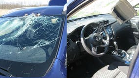 Washington County: 55-year-old man suffers injuries from flying glass after turkey hits windshield