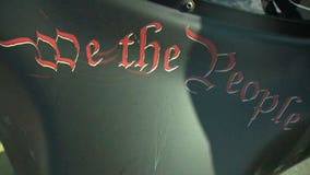 Woman taking "Freedom Ride" across American stops at 110th