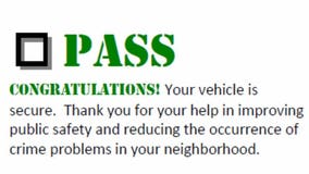 Sheboygan "Explorers" leave "report cards" on vehicles to prevent thefts, and the program's a success!