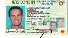 Wisconsin DOT offers red "veteran" identifier for driver's licenses of service men, women