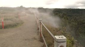 Soldier climbs over railing, falls into volcano