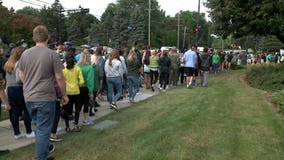 "We're still supporting them:" Brookfield Central H.S. students walk to benefit Hurricane Harvey victims