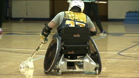 "A great opportunity:" Wounded veterans play lacrosse on Milwaukee Golden Eagles team