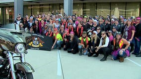 'We're in the front:' 115 ladies take part in ride all about women at Harley-Davidson Museum