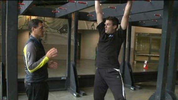 Chip helps test out obstacles at Spartan Race