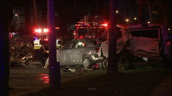 Seven people taken to the hospital after crash involving five vehicles near 35th and Capitol
